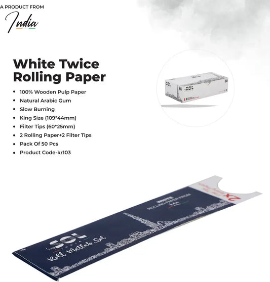 Supsol Brown Rolling Papers with Filters – Pack of 50