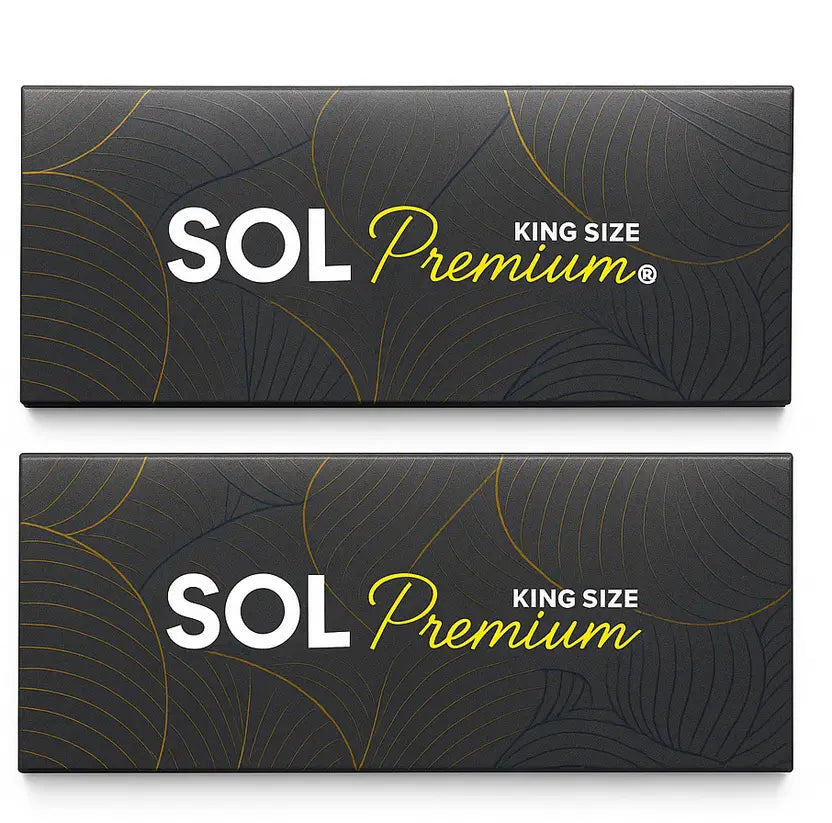 Supsol Brown Rolling Papers – King-Size Slim, Pack of 2

