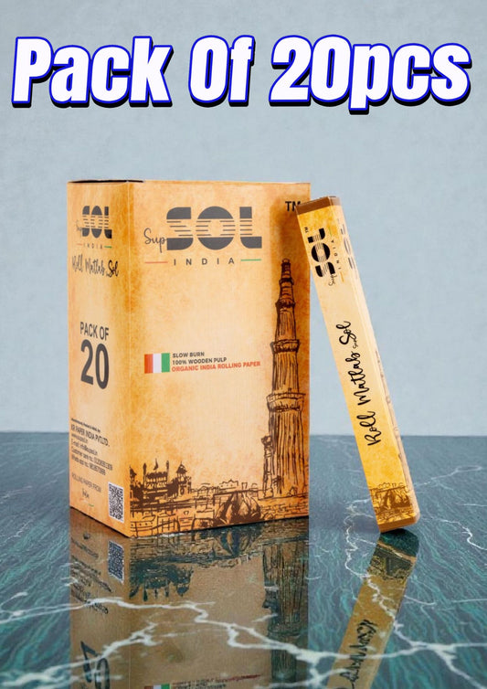 Supsol Brown Rolling Paper pack of 20pcs