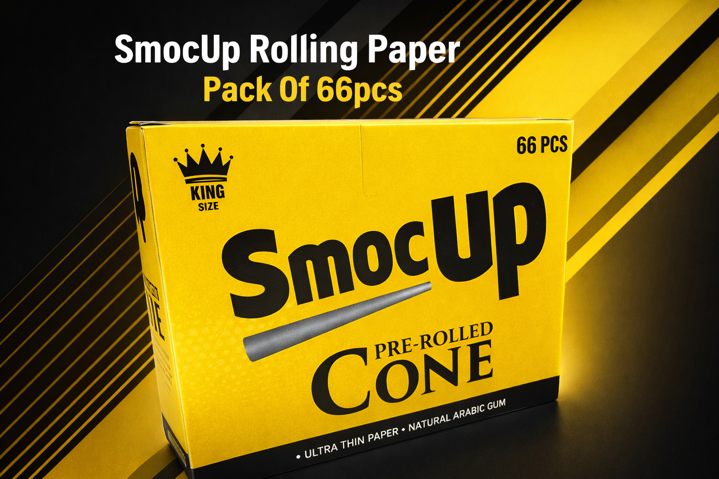 SmocUp King Size Pre-Rolled Cones Big Pack Of (66 PCS)
