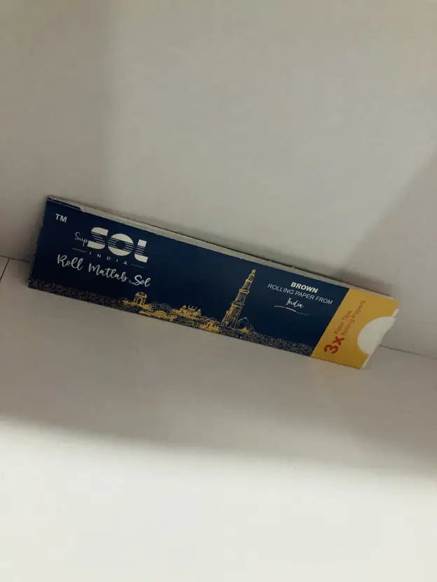 SOL roll metal slide packaging on a white background