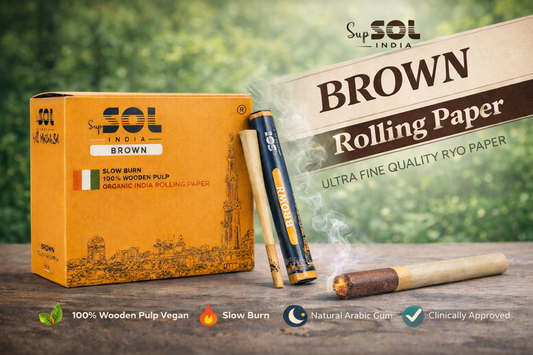 Supsol Brown Rolling Paper Pack of 55 pcs