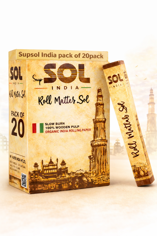 Supsol Brown Rolling Paper pack of 20pcs