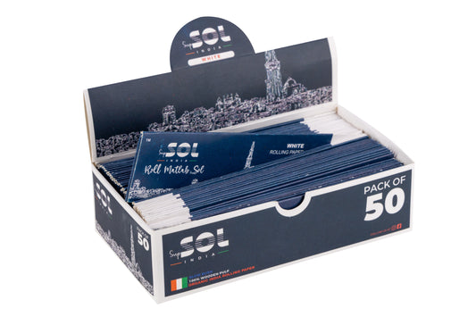 SupSOL India White Thrice 3x Rolling Paper – Pack of 50