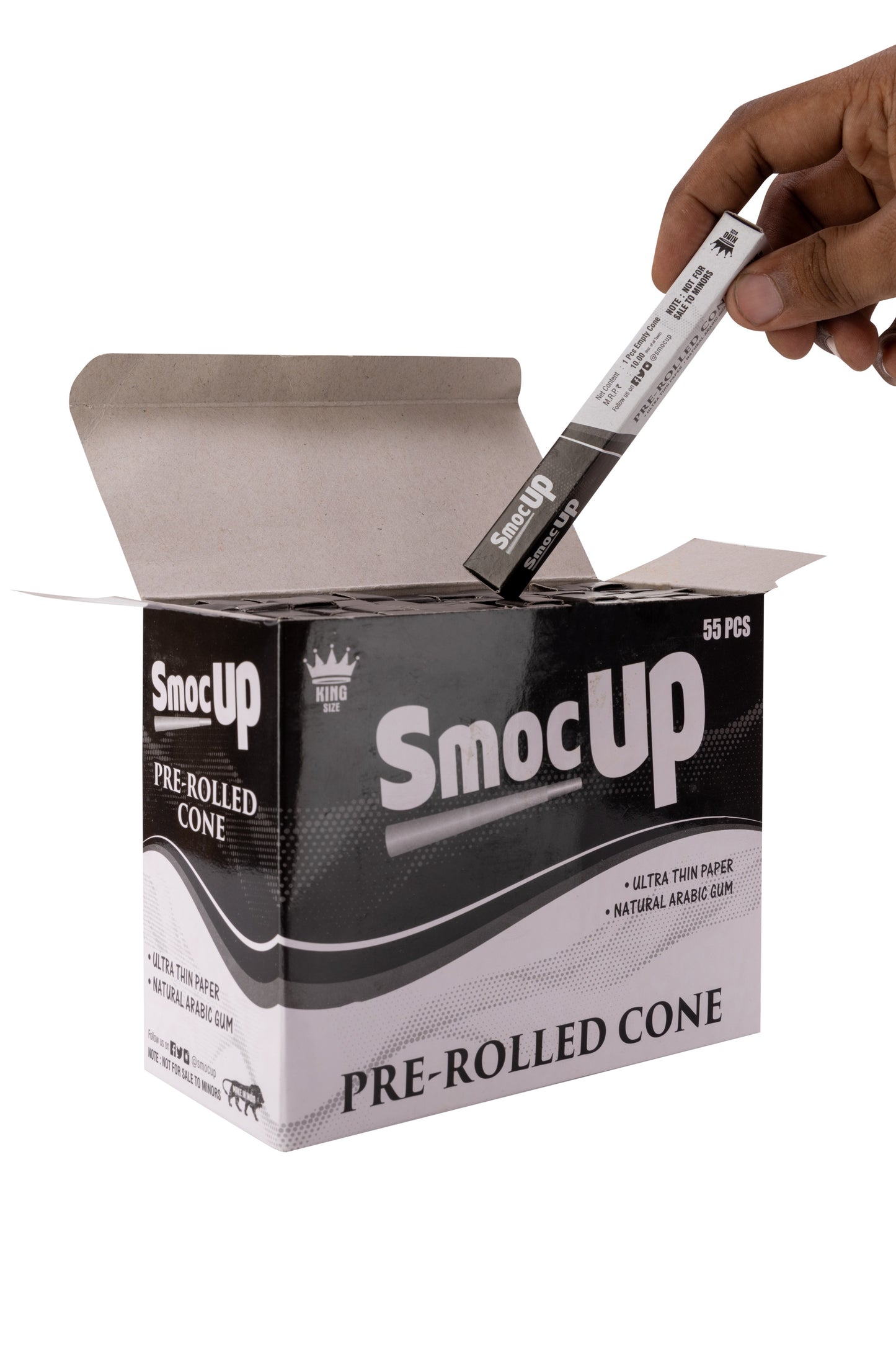 SmocUp King Size Pre-Rolled Cones (55 PCS)