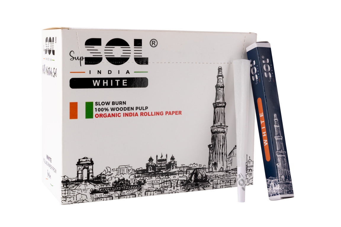 SupSol India White Rolling Paper Pack Of 55 Pcs